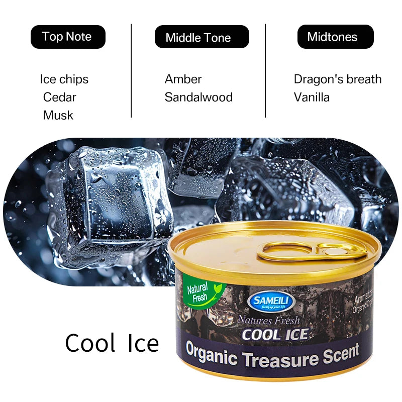 Car Fragrance Car Air Freshener Perfume Canned Essential Oil Wood Block Coffee Fragrance Long-Lasting Fragrance Car Home Aromatic Deodorant Supplies Ornaments