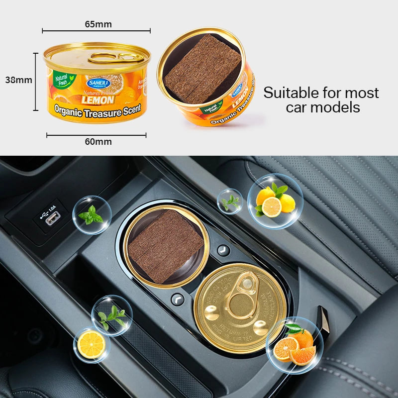 Car Fragrance Car Air Freshener Perfume Canned Essential Oil Wood Block Coffee Fragrance Long-Lasting Fragrance Car Home Aromatic Deodorant Supplies Ornaments