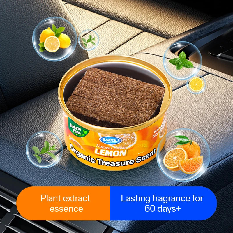 Car Fragrance Car Air Freshener Perfume Canned Essential Oil Wood Block Coffee Fragrance Long-Lasting Fragrance Car Home Aromatic Deodorant Supplies Ornaments