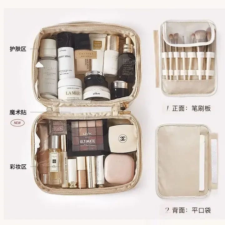 Cosmetic bag  new high-end exquisite portable travel portable toiletry bag large capacity cosmetics storage bag women handbags
