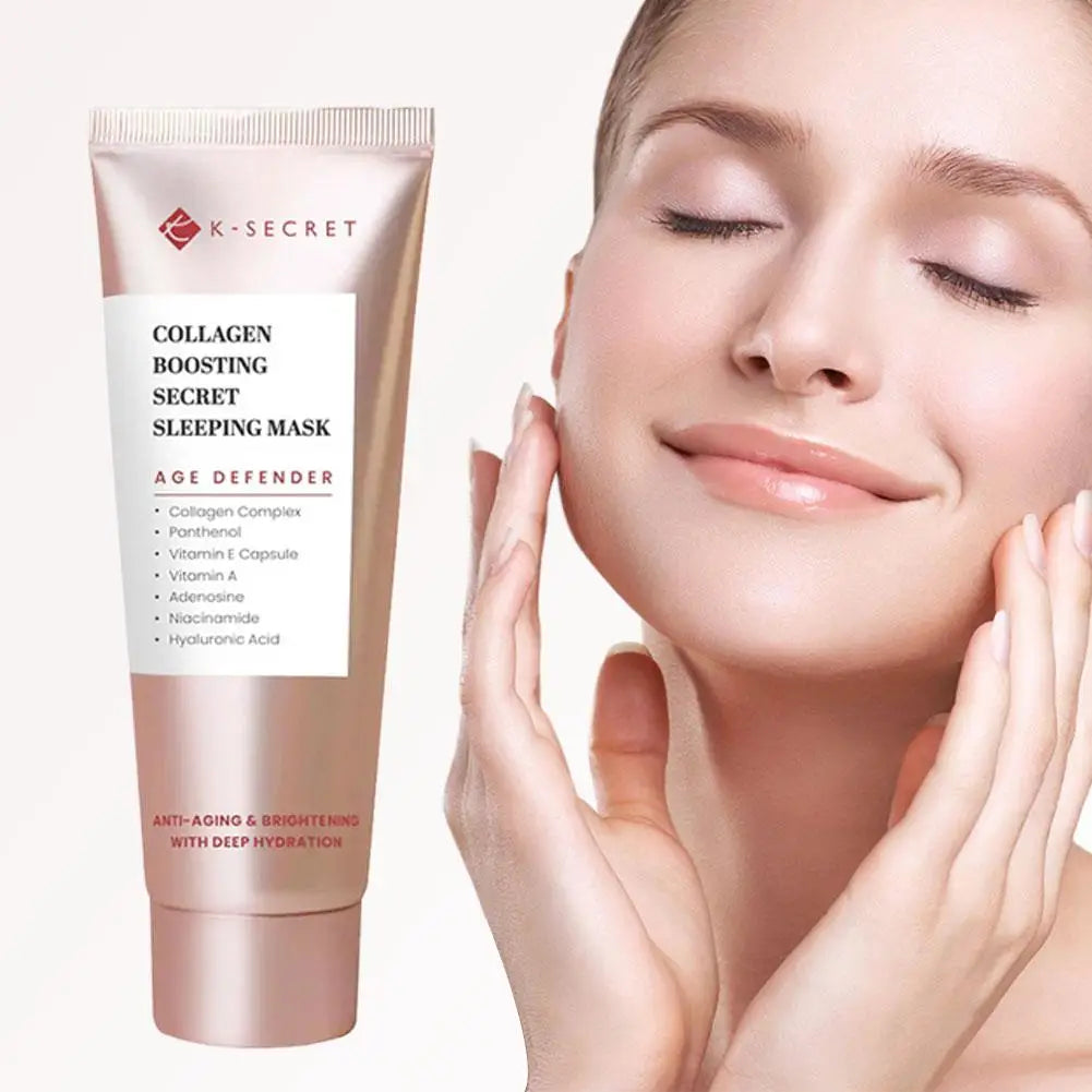 K-SECRET Korean High-end Collagen Facial Mask Gently Cleansing Deeply Hydrating Moisturizing Face Mask Korean Skincare Cream