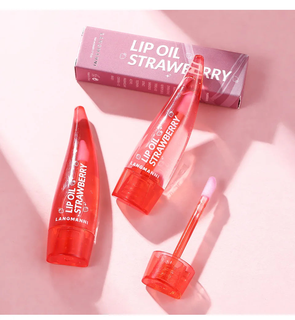 Natural Moisturizing lipstick Moisturizes and softens the water feeling, transparent and nude, easy to apply lip oil